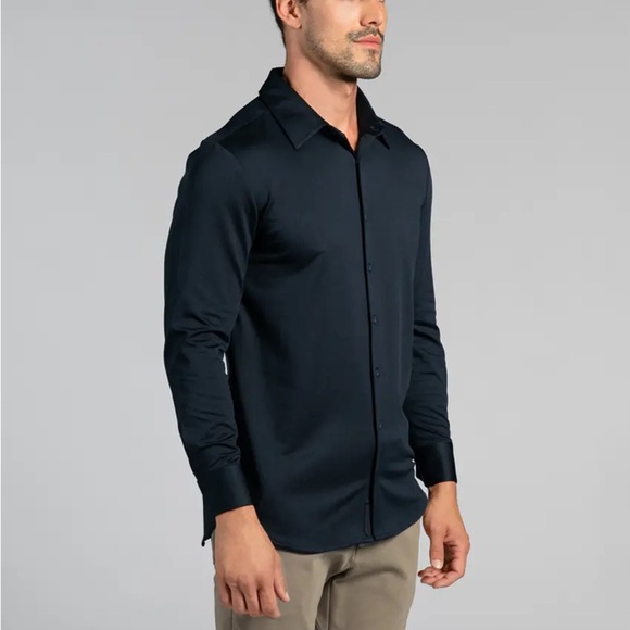 BYLT Basics Executive Stretch Long Sleeve Button Down Shirt - Picture 4 of 11
